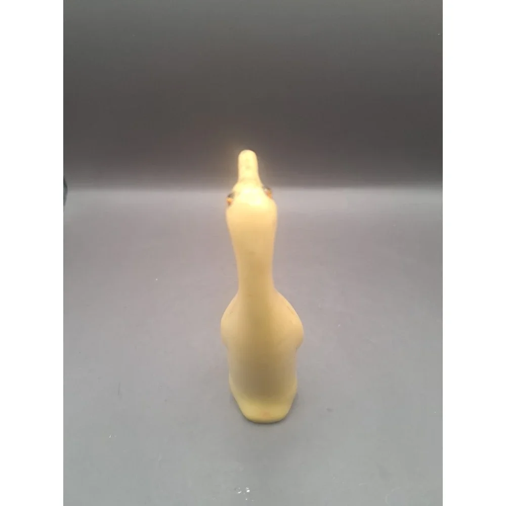 Vintage Plastic Yellow MCM Penguin FIGURINE Rhinestone Eyes Hong Kong